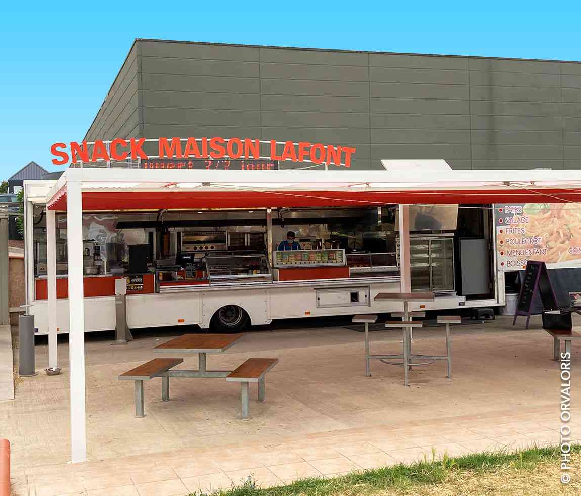Profitez de notre nouvelle pergola ! Food truck à Perpignan